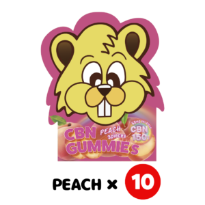 【10個セット】CBN GUMMYS (3粒入/150mg配合/ピーチ味)